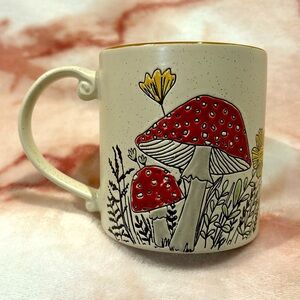 Portabello Mushroom Double 21oz Ceramic Earthenware Mug NWT Spectrum Designz